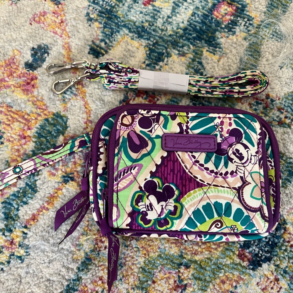 Disney x Vera Bradley Multicolor Floral Wristlet/Crossbody